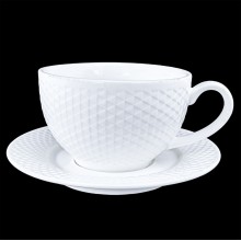 PD5989 - Grid Pattern Cup and Saucer