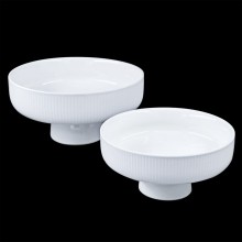 PD6207 - Vertical Striped Footed Bowl