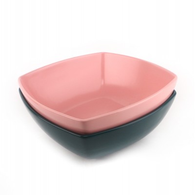 PD1056Y-SQUARE BOWL（Matte colored glaze）