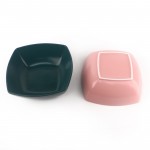 PD1056Y-SQUARE BOWL（Matte colored glaze）