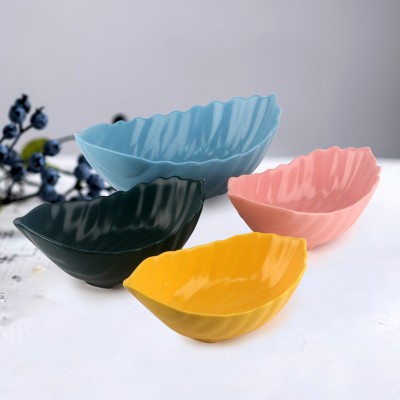 PD1836Y-Leaf bowl（Matte colored glaze） 