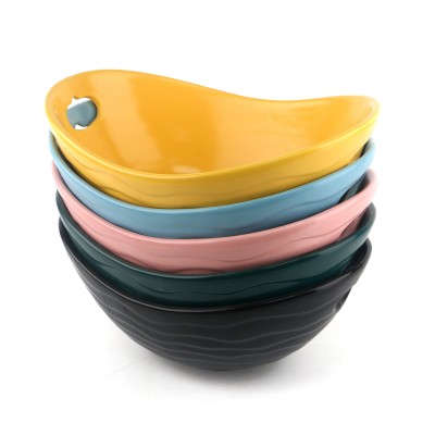 PD2259Y-YUAN BAO BOWL（Matte colored glaze）