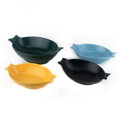 PD2871Y-Oval bowl（Matte colored glaze） 