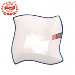 PD328-BL-SQUARE BOWL WITH BLUE LINE