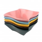 PD328Y-SQUARE BOWL（Matte colored glaze）