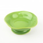 PD536L-Bowl with stand（High-light color glaze)