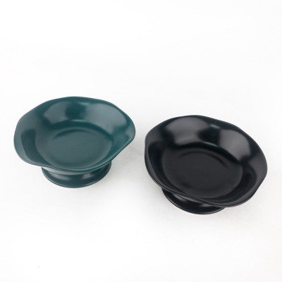 PD536Y-Bowl with stand（Matte colored glaze） 