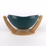 PD2260Y-Bowl with bamboo（Matte colored glaze）