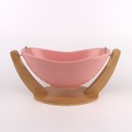 PD2260Y-Bowl with bamboo（Matte colored glaze）