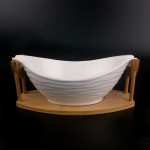 PD2395Y-Bowl with bamboo（Matte colored glaze）