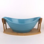 PD2395Y-Bowl with bamboo（Matte colored glaze）