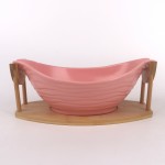 PD2395Y-Bowl with bamboo（Matte colored glaze）