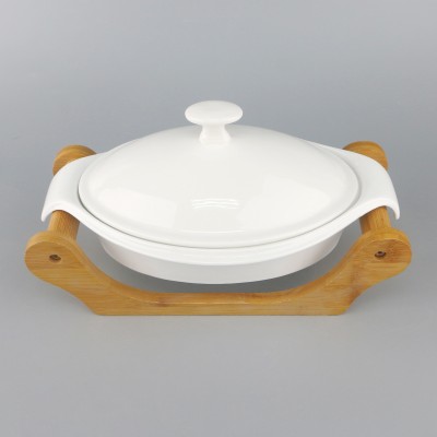 PD2405-TUREEN WITH BAMBOO