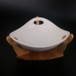 PD2409Y-Bowl with bamboo（Matte colored glaze） 