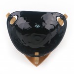 PD2409L-Bowl with bamboo（Bright colored glaze）