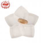 PD3013-Meat plate with bamboo handle
