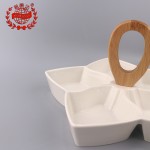 PD3013-Meat plate with bamboo handle