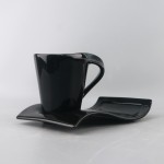 PD1858L-BK  Cup with saucer（High-light black）
