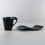 PD1858L-BK  Cup with saucer（High-light black）