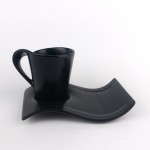 PD1858Y-Cup with saucer（Matte colored glaze）