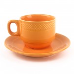 PD3071L-Cup with saucer（Bright colored glaze）