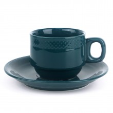 PD3071L-Cup with saucer（Bright colored glaze）