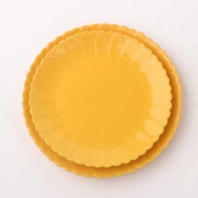 PD023Y-PLATE（Matte colored glaze）