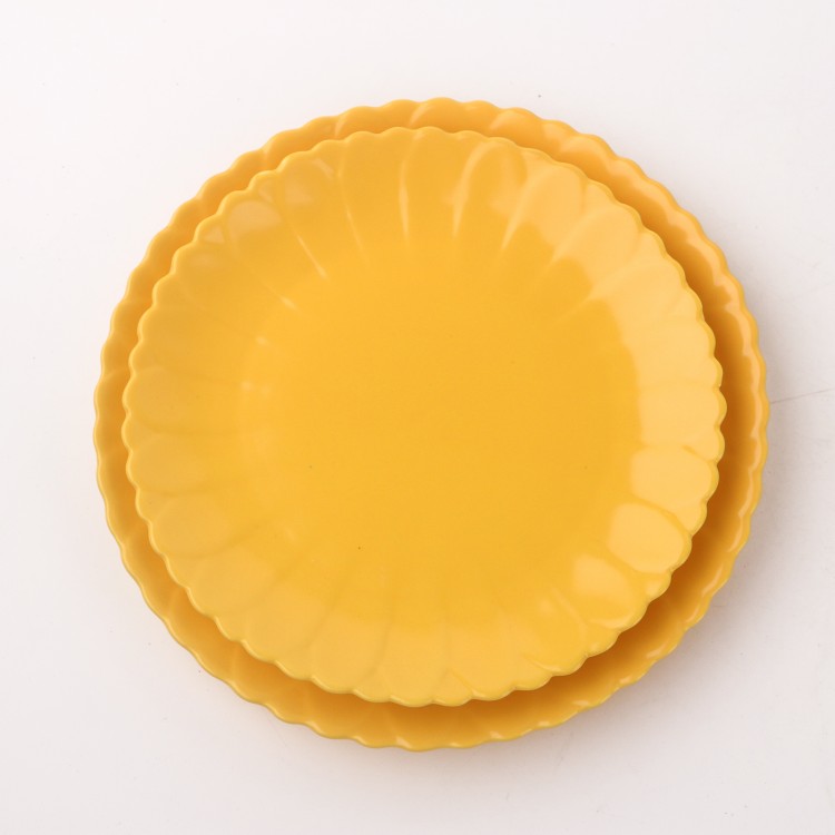 PD023Y-PLATE（Matte colored glaze）