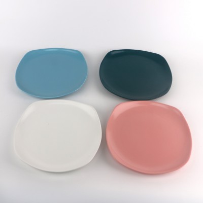 PD093Y-SQUARE PLATE（Matte colored glaze） 
