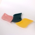 PD1243Y-PLATE（Matte colored glaze） 