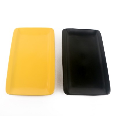 PD1416Y-Oblong plate（Matte colored glaze） 