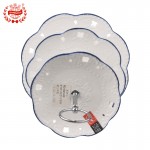 PD1645-BL PLATE 3/SETS  WITH BLUE LINE