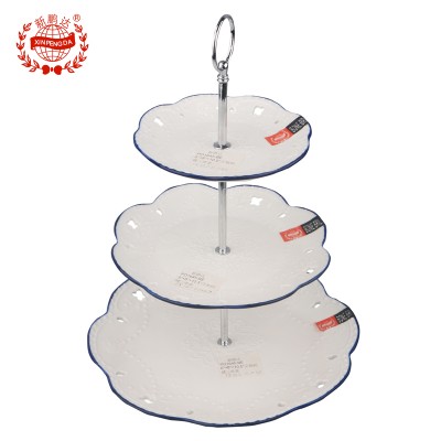 PD1645-BL PLATE 3/SETS  WITH BLUE LINE