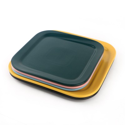 PD180Y-SQUARE PLATE（Matte colored glaze） 