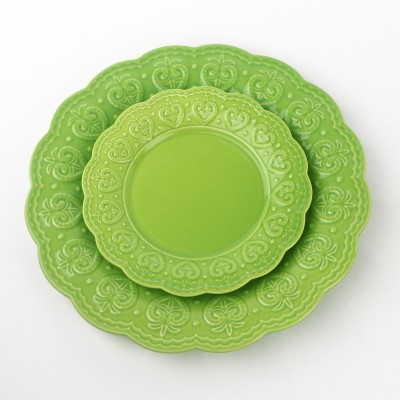 PD1948L-Strawberry plate（Bright colored glaze） 