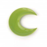 PD2122L-Moon plate（Bright colored glaze）