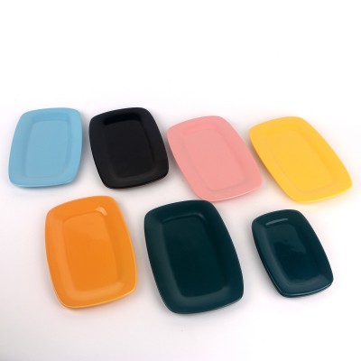PD2137Y-OBLONG PLATE（Matte colored glaze）
