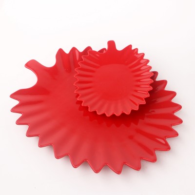 PD2213L-PINEAPPLE PLATE（Bright colored glaze）