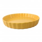 PD2319Y-ROUND FRUIT PLATE （Matte colored glaze） 