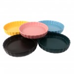PD2319Y-ROUND FRUIT PLATE （Matte colored glaze） 