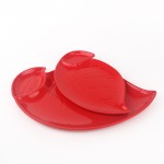 PD2635L-Leaf meat plate（Bright colored glaze） 