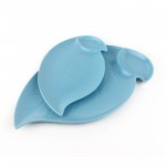 PD2635Y-Leaf meat plate（Matte colored glaze）