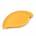 PD2635Y-Leaf meat plate（Matte colored glaze）