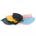 PD2635Y-Leaf meat plate（Matte colored glaze）
