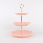 PD2746/PD2453L-FLOWER PLATE SET（Bright colored glaze） 