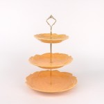 PD2746/PD2453L-FLOWER PLATE SET（Bright colored glaze） 