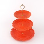 PD2746/PD2453L-FLOWER PLATE SET（Bright colored glaze） 