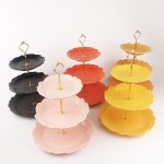 PD2746/PD2453L-FLOWER PLATE SET（Bright colored glaze） 