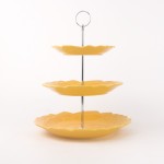 PD2746/PD2453Y-FLOWER PLATE SET（Matte colored glaze）