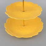 PD2746/PD2453Y-FLOWER PLATE SET（Matte colored glaze）
